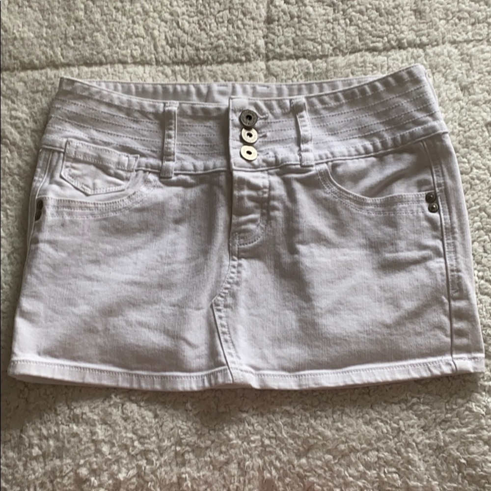 G by Guess White denim skirt